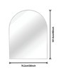 Lyngins 30x40 Arched Wall Mirror, 4mm HD Glass Bathroom Mirror, Anti-Rust Aluminum Bathroom Decor, Shatterproof Mirrors for Bathroom Sink - 2 of 4
