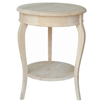 Cambria Solid Wood End Table Unfinished - International Concepts ...