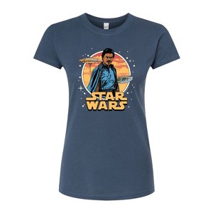 Women's - Star Wars - Lando Circle Fitted Graphic T-Shirt - 1 of 2