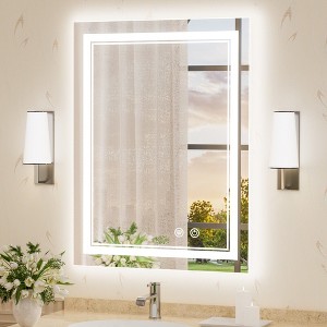 Keonjinn LED Front Light Bathroom Vanity Wall Mirror, Anti-Fog, Dimmable - 1 of 4