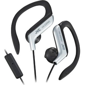 JVC America - JVC Ha-Ebr80-S Sport Clip Earphones W/Microphone (Silver) - 1 of 1