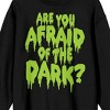 Are You Afraid Of The Dark Green Logo Women's Black Sweatshirt - 2 of 3