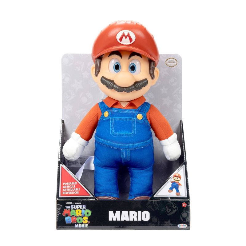 Nintendo The Super Mario Bros. Movie Mario Poseable Plush, 3 of 17