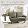 Sapphtopaz 56.3" Modern Loveseat Sofa,2 Seater Sofa with USB Ports and Removable Pillow Cover Small Couch for Living Room,Bedroom,Apartment - 4 of 4