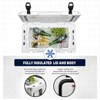 MaseiKar 25/30/35/40 Quart Rotomolded Cooler - 100+ Hrs Ice Retention, UV Resistant, 310LB Capacity, Leakproof for Camping, Beach, Tailgating - 4 of 4