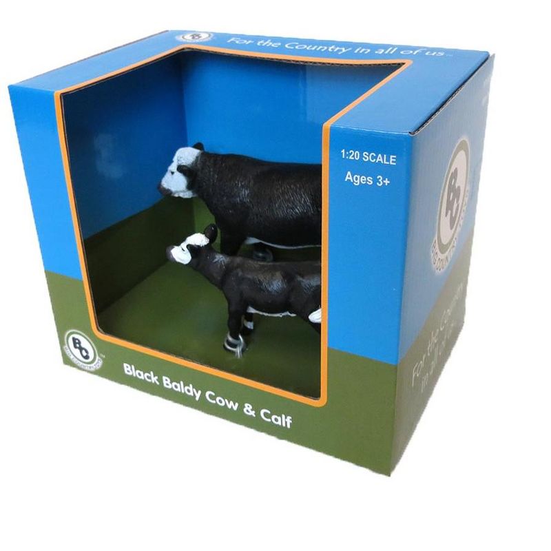 Big Country Toys 1/20 Black Baldy Cow and Calf 429, 2 of 3