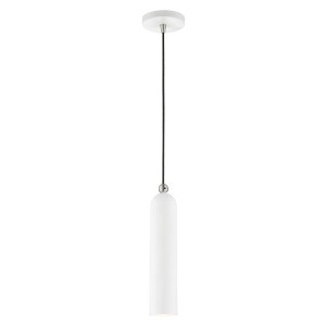 Livex Lighting Ardmore 1 - Light Pendant in  White - 1 of 2