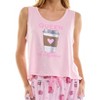 Derek Heart Womens PJ Set with Cropped Tank & Pants - 4 of 4