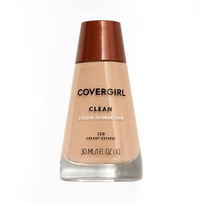 Photo 1 of 2 pack COVERGIRL Clean Liquid Foundation - 120 Creamy Natural - 1 fl oz