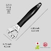 Heavy Duty Stainless Steel Bottle Opener, 5.9" Black Plastic Handle for Right-handed, Seki Japan - 2 of 4