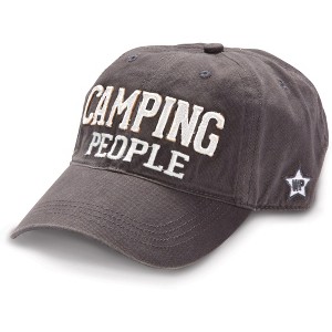 Pavilion Gift Company - Camping People - Dark Gray Adjustable Hat - Hats - 1 of 4