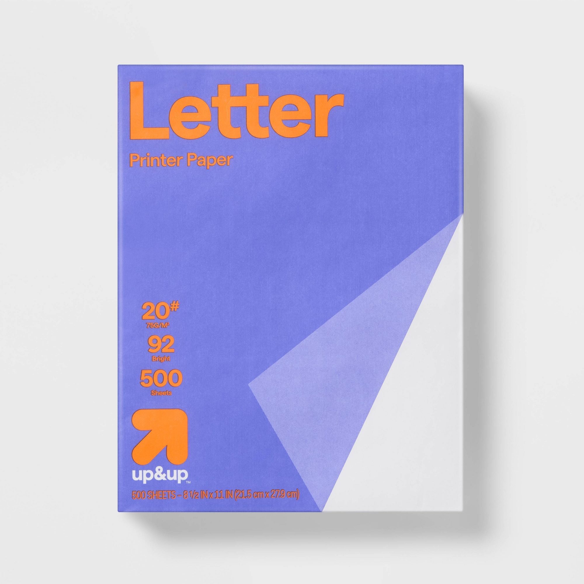 500ct Letter Printer Paper White - up&up™