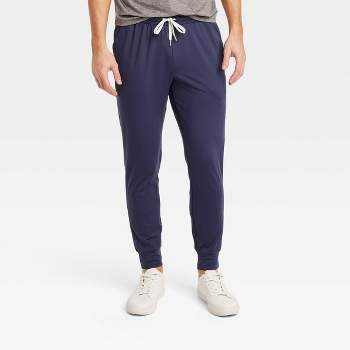 Men's Cotton Fleece Cargo Jogger Pants - All In Motion™ Navy Blue Xl :  Target