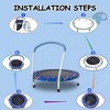 Vynxaria 36inch Mini Trampoline for Kids Ages 1-6 Indoor Outdoor Trampoline with Handle Fun for Kids - 3 of 4
