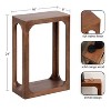 Kate and Laurel Dahl Wood Slim Side Table - 2 of 4