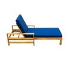 YOOCOZZ Acacia Wood Outdoor Lounge Chair with Adjustable Backrest and Cloud-Like Cushions - 4 of 4