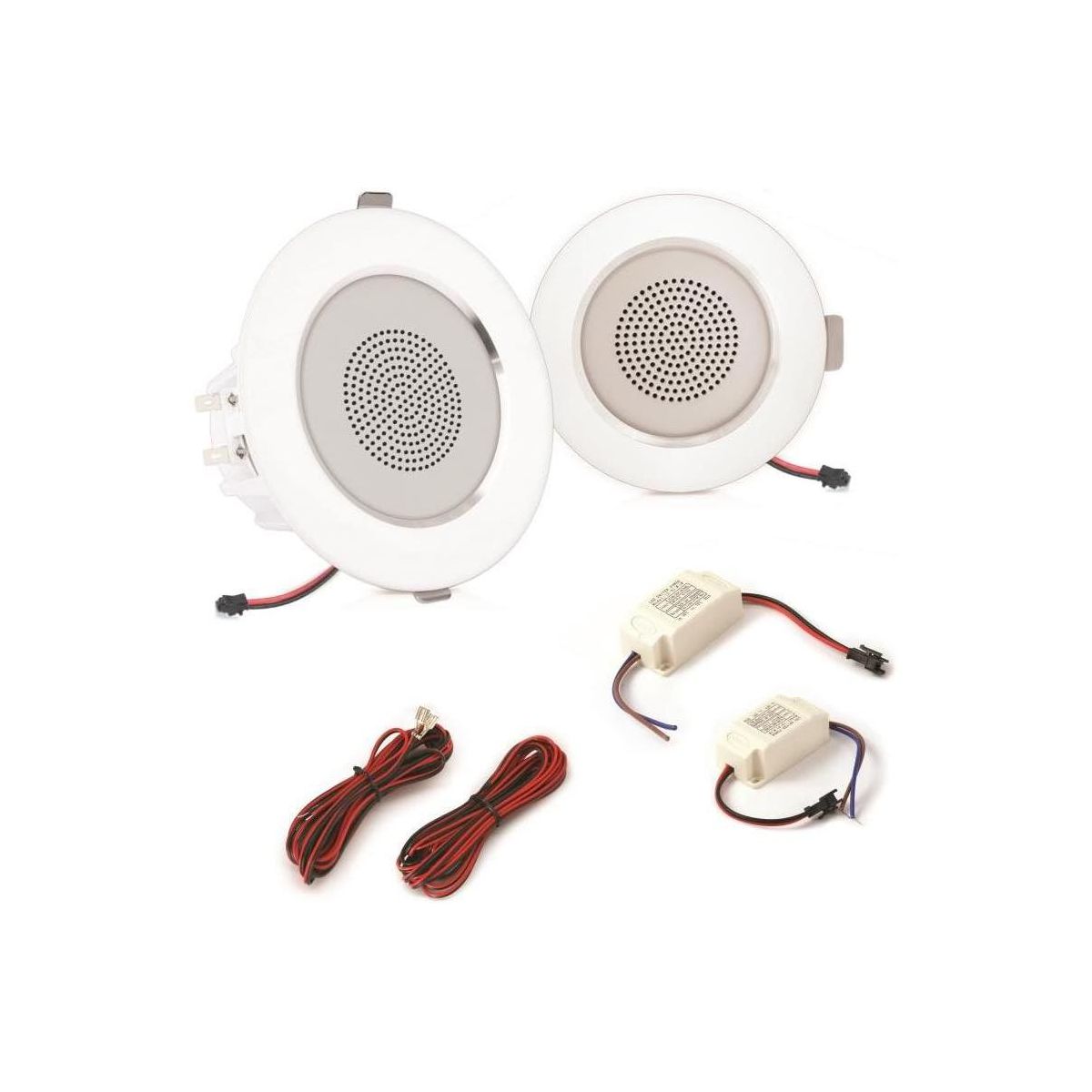 Pyle LED In-Wall/Ceiling Home Speakers with Built-In LED Lights - thumbnail 5