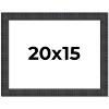 PosterPalooza | Distressed Brown Picture Frame - UV Acrylic, Backing Board, Hanging Hardware Included - 2 of 4