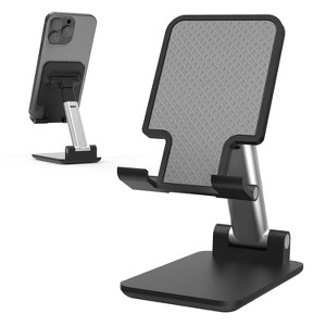 Vena Phone Stand Phone Holder for Desk, Cell Phone Stand for Desk Anti-Slip Cell Phone Holder iPhone Stand Rotating 120° Adjustable Desk Phone Stand - 1 of 4