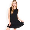 Anna-Kaci Women's Sleeveless Ruffle Hem Textured Shift Dress - 4 of 4
