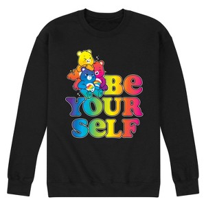 Men's - Care Bears - Be Yourself Graphic Fleece Sweatshirt - 1 of 4
