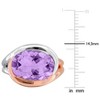 EVERLY JEWELRY | Two-Tone Silver 5 3/8 CT TGW Pink Amethyst Fashion Ring - 4 of 4