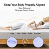 3 inch Twin Size Non-Slip Gel Memory Foam Mattress Topper for Pressure Relief, with Removable & Washable Cover - 2 of 4