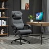Vinsetto Executive Office Chair High Back Computer Desk Chair with Headrest, Lumbar Support, Padded Armrest and Retractable Footrest, gray - 2 of 4