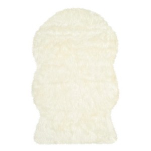 Faux Sheep Skin Rug - Ivory - (3