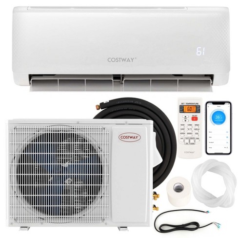 Costway 22,000 Btu Mini Split Air Conditioner Ac Unit With Heat Pump  u0026remote App Control : Target