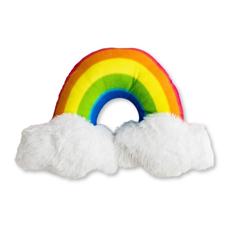 American Pet Supplies Enchanted Rainbow Magical Squeaker & Crinkle Plush Dog Toy, 1 of 4