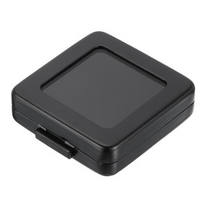 Unique Bargains Stainless Steel Glass Top Lid Jewelry Gemstone Display Box 2.2" x 2.2" - 1 of 4