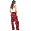 Casual Nights Women's Flannel Pajama Sleep Pants, Super Soft Plaid Pjs Bottoms - 3 of 4