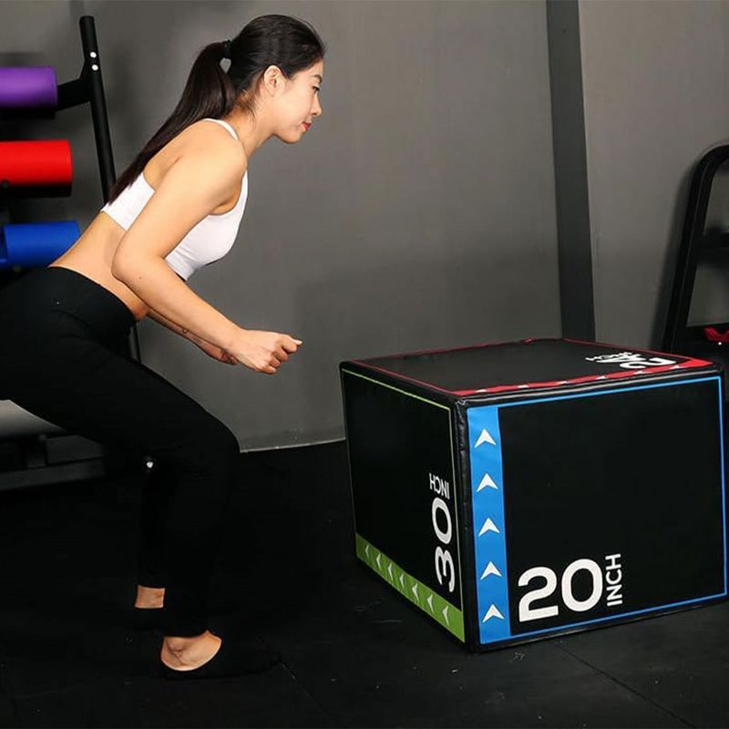 BalanceFrom Fitness Versatile Durable Anti-Slip 3-in-1 Foam Plyometric Jumping Exercise Box, 4 of 7