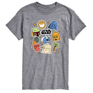 Men's - Star Wars - Summer Stickers Short Sleeve Graphic T-Shirt - 1 of 4