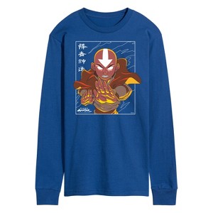Men's - Avatar: The Last Airbender - Avatar State Aang Long Sleeve Graphic T-Shirt - 1 of 4