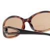 Calabria 828 Womens POLARIZED Bi-Focal Sunglasses Black Orange Gold with Grey +1.50 - 4 of 4