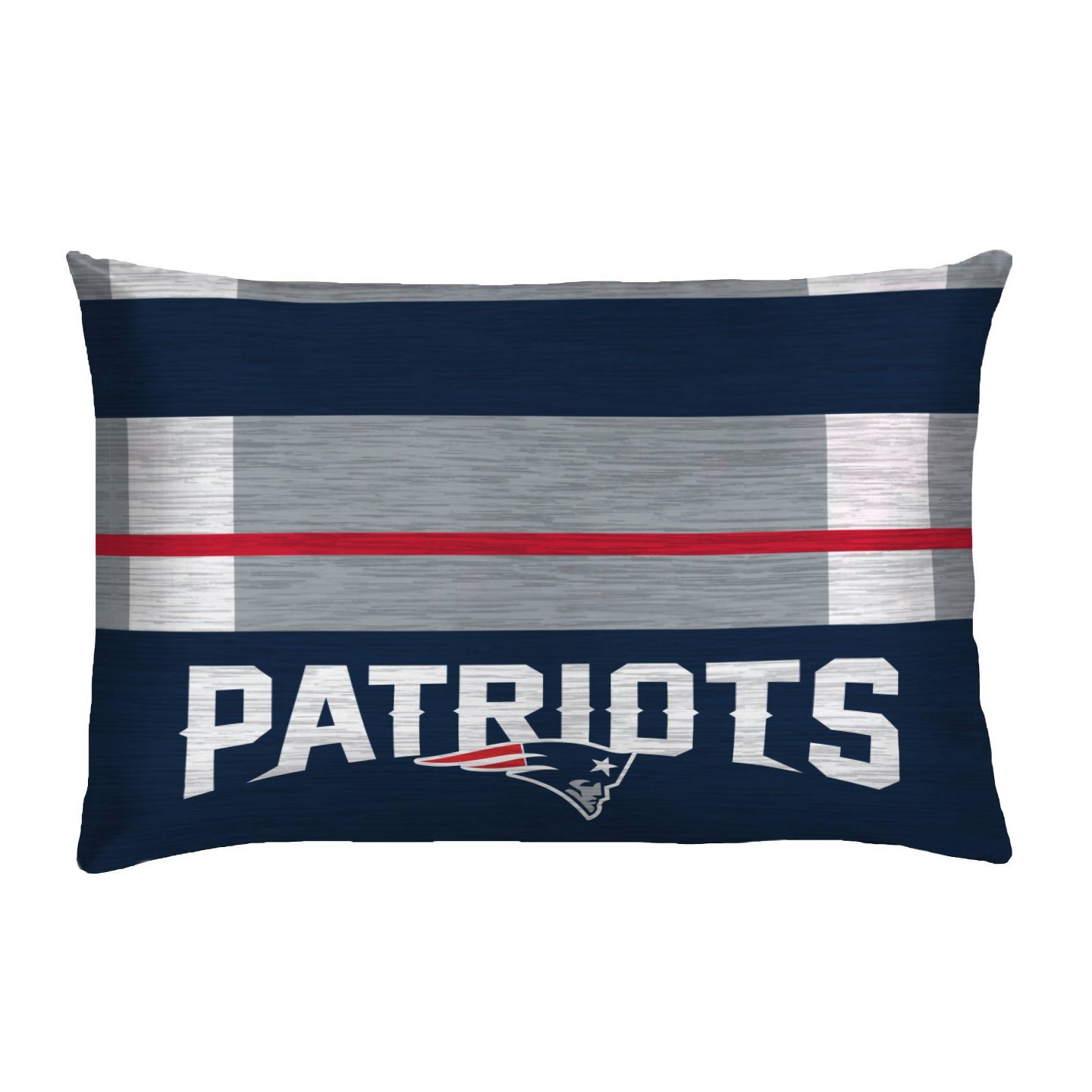 Постельное бельё NFL New England Patriots Heathered Stripe Queen Bed in a Bag - 3pc, цвет: Полосатый — фото 3