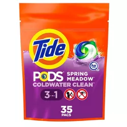 Tide Pods Laundry Detergent Pacs - Spring Meadow - 28oz/35ct