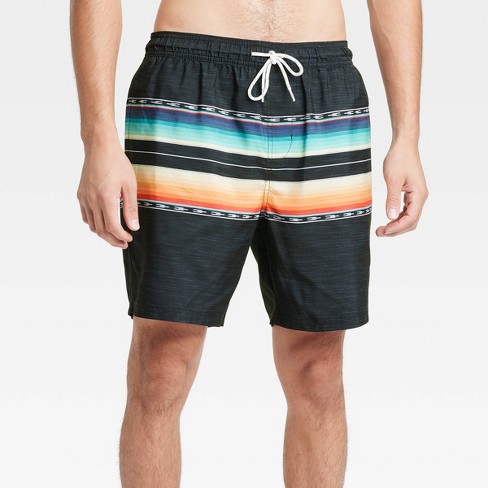 Men's 7 Ibiza Sunset Swim Shorts - Goodfellow & Co™ Black XS