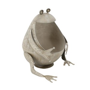 Transpac Metal Large Mouth Frog Planter Home Decorations Spring - 1 of 1