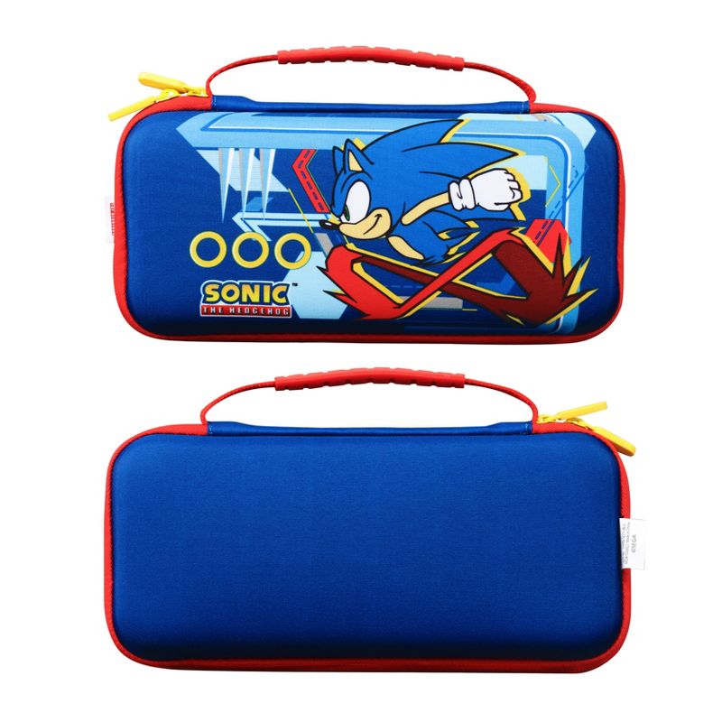 Sonic the Hedgehog Nintendo Switch Travel Case with grip controllers and stand, 4 of 8