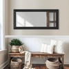 PexFix 31 in. W x 71 in. H Full-Length Beveled Solid Wood Framed Wall Mirror in Black - 4 of 4