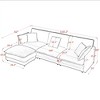 TIRAMISUBEST Cloud Couch L Shaped Sectional Convertible Lounge with Storage Ottoman Convertible Oversized 4 Seater Couch-3 Color - 3 of 4