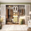 Aheaplus 4FT - 8FT Closet Organizer with Hanging Rods, DIY Closet System with 2 Doors for Laundry Room - 4 of 4