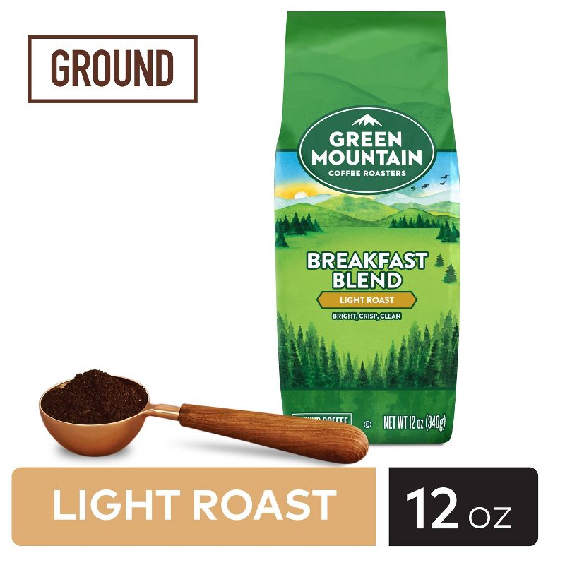 Green Mountain Coffee Breakfast Blend Ground Coffee - Light Roast - 12oz, 3 of 11