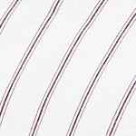 ticking stripe - white/burgundy