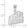 Black Bow Jewelry 10k White Gold New Hampshire Wildcats NCAA Medium Pendant - 2 of 3