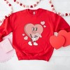 Simply Sage Market Women's Graphic Sweatshirt Be Mine Heart Cartoon - 3 of 4