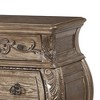 Royal Hampton Nightstand, 3 Drawers with Antique Handles, Scrolled Legs, Vintage Oak Brown - 2 of 4